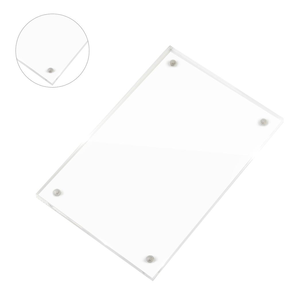 Transparent Acrylic Photo Frame Magnetic Poster Display Stand Easy To Install And Reliable To Use And Reliable To Use