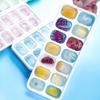 Silicone Refrigerator Ice Cube Trays with Lid BPA Free Large Square Ice Cube Tray Easy Release Stackable Ice Tray