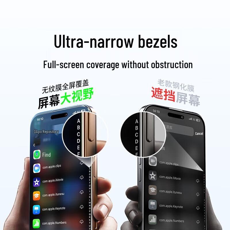 UGREEN iPhone 16 Pro Max Full Coverage HD Tempered Glass Screen Protector (4-Pack)