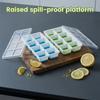 Large Reusable Ice Cube Trays Easy-Release Flexible Ice Cube Molds With Lids Big Square Cubed Ice Trays For Cocktail Coffee