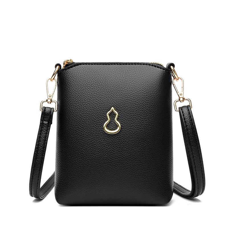 Lightweight Mobile Phone Bag, Double-shoulder Strap Crossbody Bag, Simple Single-shoulder Bag, Solid-colored Small Bag