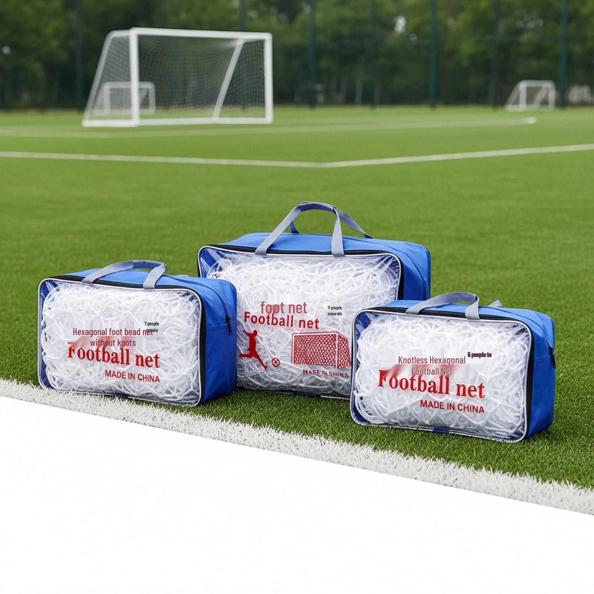 Standard Football Goal Net for 11-a-side, 7-a-side, 5-a-side - Training & Indoor Competition. Custom Polyester Net