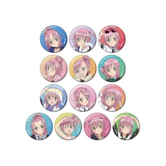 TV Anime Shugo Chara! Trading Hinamori Amu Glitter Can Badge 13-Piece Box