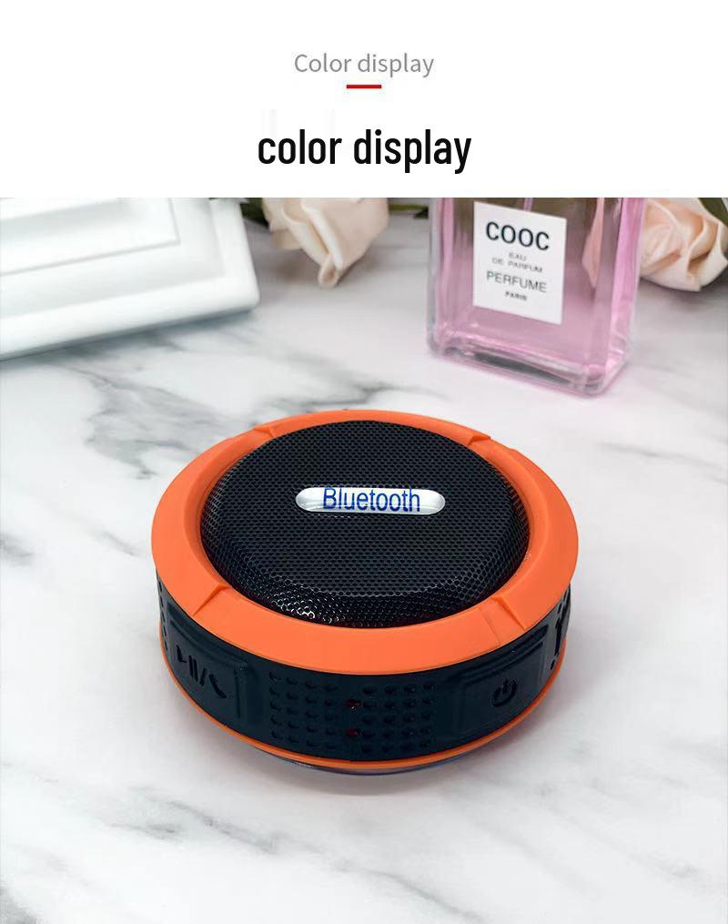 Boxă Bluetooth C6 Impermeabilă: Portabil, Ventuză, Fără fir, Exterior, Apeluri hands-free, Cataramă de agățare