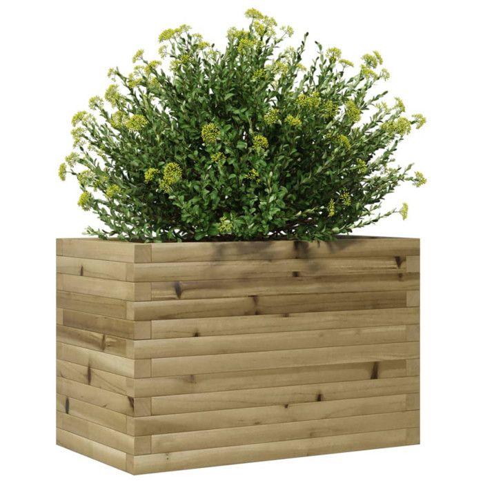 VidaXL Planter 70x40x45.5 Cm Impregnated Pine Wood, Outdoor Planter, Flower Box, Plant Box, Planter Box of 847267