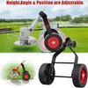 Universal Mower Support Wheels Set Adjustable Stablize Mower Auxiliary Wheels Durable Save Effort Mower Wheel Attachment