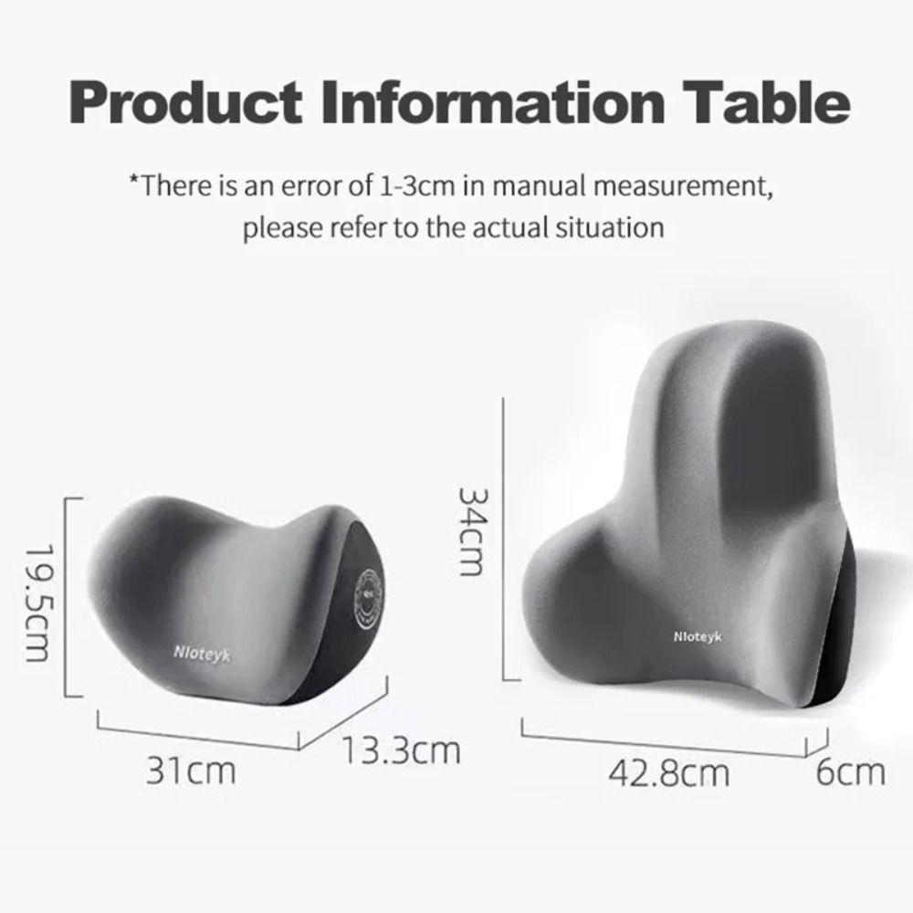 Polyester Fiber Car Neck Pillow Adjustable Protective Lumbar Support  Car Interior Ornaments
