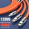 In-Stock 3-in-1 120W Super Fast Charge Geek Cable for Type-C Devices