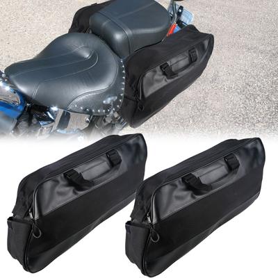 Harley Touring Modelleri 1996-2011 2012 2013 Siyah Motosiklet Yan Çantası Bagaj Rafı Astar Yan Çanta Tour Pack Aksesuarları