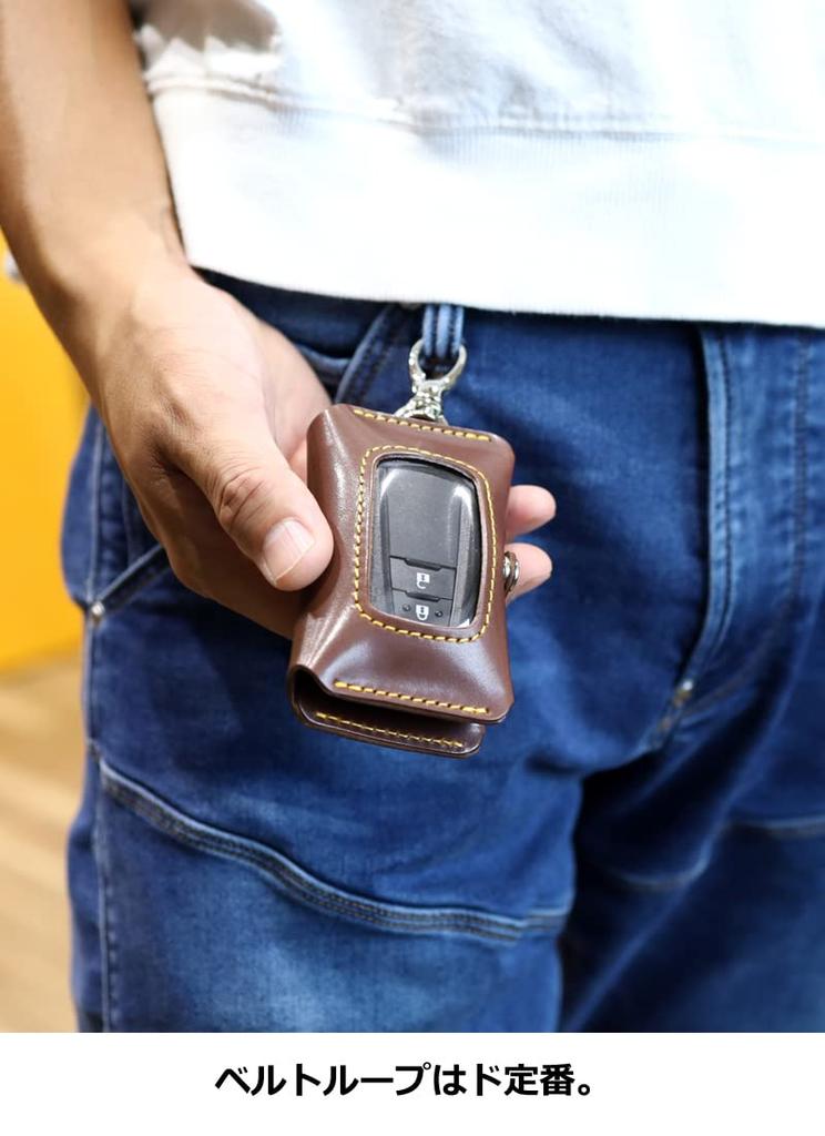 Double Smart Key Case, Normal Green [Ricky's] Compatible with Almost All Models, Holds Two Smart Keys, Key Case with Clear Window, Fits Keys,