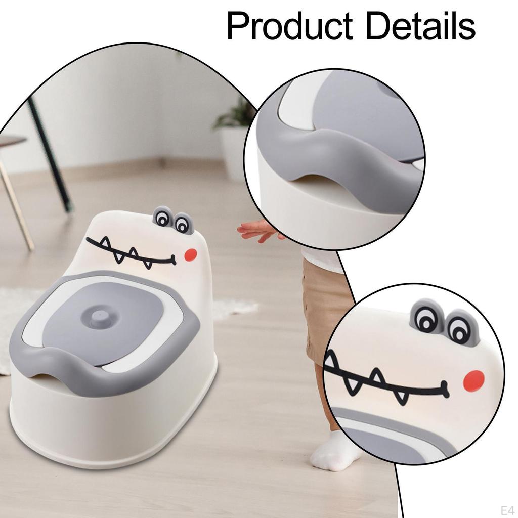 Potty Chair for 1-6 Years Old Travel AntiSlip Adorable with Handle Easy To Clean Splashing Guard