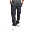 2024 Men's Multi-Pocket Sports Casual Drawstring Trousers with Cuffed Loose Fit