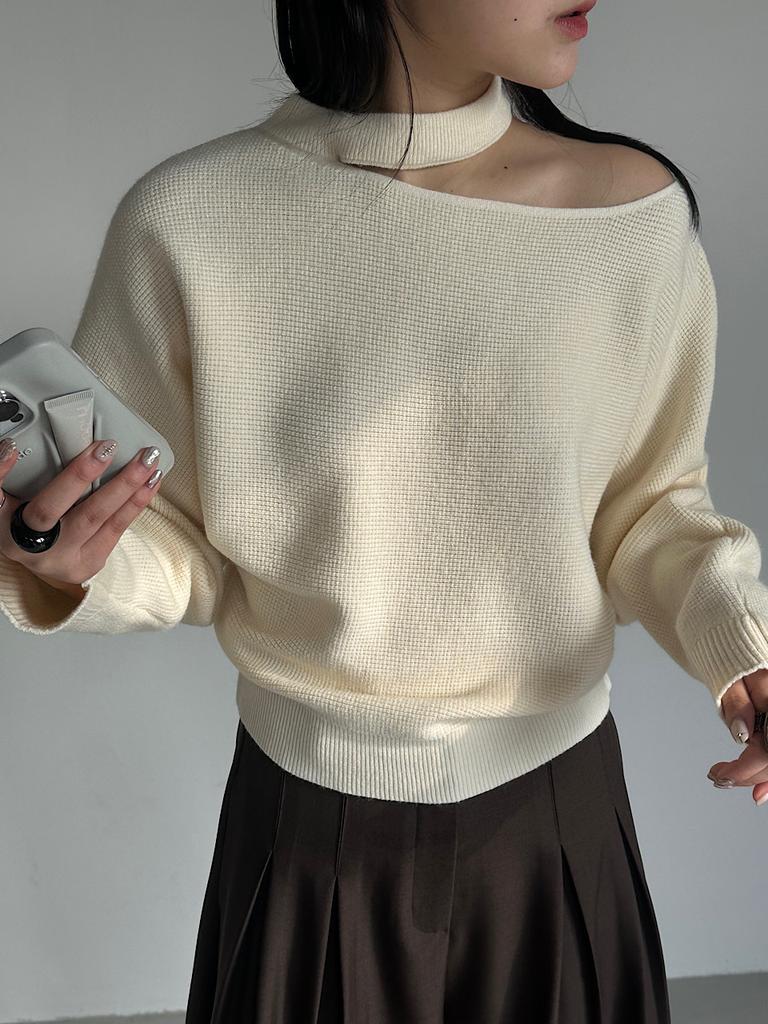 APOEM Offset Choker Knit (3C)