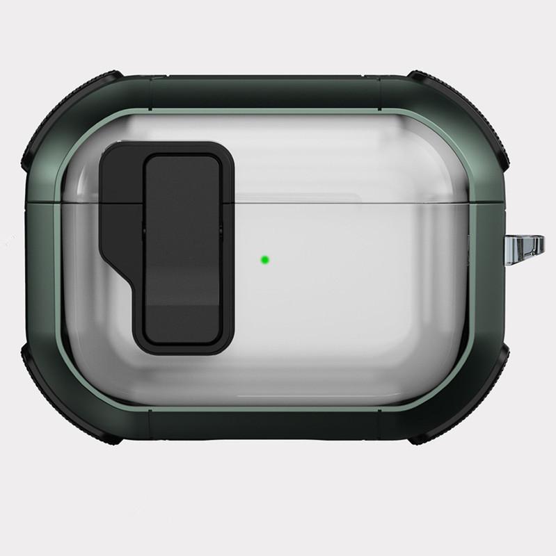 Applicable AirPods Pro1 Apple Bluetooth Headset Cover Transparent TPU with Switch Mecha 1st Generation Anti-drop Protective Cover