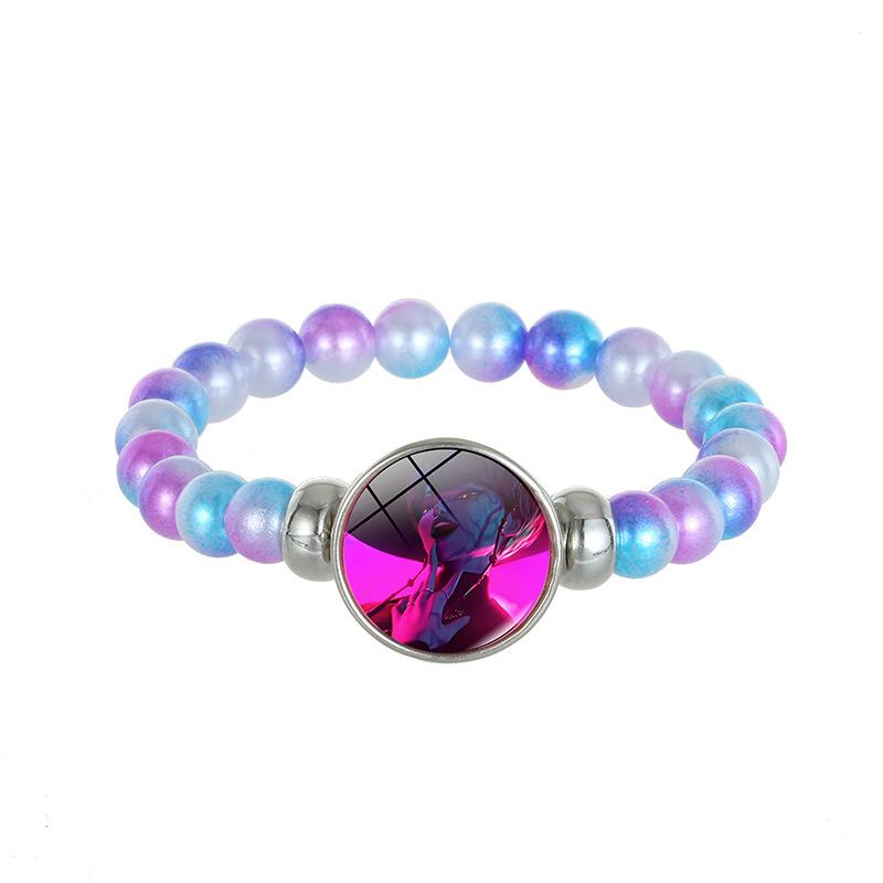 1Pc Demon Hunters K-Pop Lumi Zoe Mira Saja Boy Color Bead Bracelet