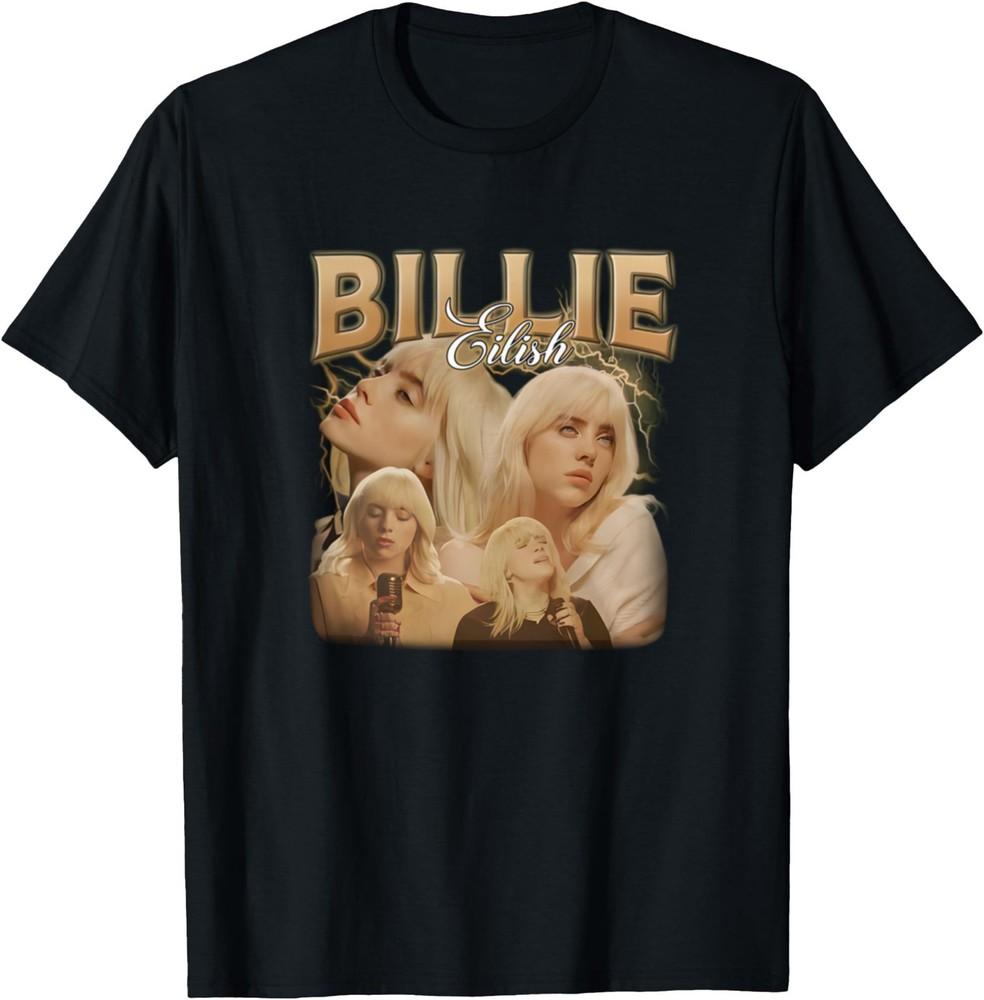 

Billie Eilish Music Tour T-Shirt Q08 Family Fan Billie Shirt Gift for Fans Unisex T-Shirt XXXL