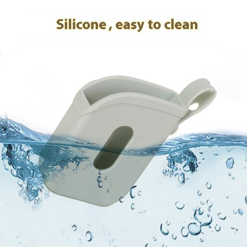 Portable Silicone Holder For Hand Sanitizer Sprays Protective Storage Case with Adjustable Lanyard for Backpack Handbag
