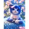 Diamond Embroidery Animal Cat Full Round Drill Mosaic Flower Art Handmade Gift Complete Kit Decorative Paintings