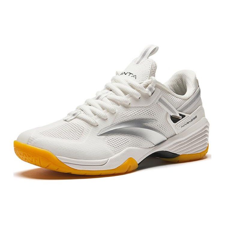 Anta Shock Absorbing Wear Resistant Low Top Badminton Shoes Women Shoes Light-Brown 922424401-1
