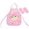 Kinder Cartoon Schürze wasserdichte Sabber Tasche Baby Malerei Overalls Baby wenig ärmelloses Lätzchen Set