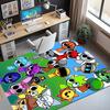 Sprunki Game Pattern Rug, Indoor/Outdoor Mat, for Picnic, Gameroom, Bedroom, Office, Living Room, Home Decor Carpet, Birthday Gift