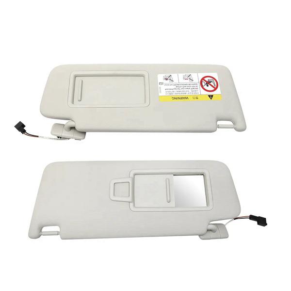 Pair of 5GG857551/5GG857552 Sun Visor Panels with Vanity Mirror for Volkswagen Golf 7
