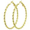 Women’s Shiny Twisted Circle Ear Clips - Gold & Silver, No Piercing Needed