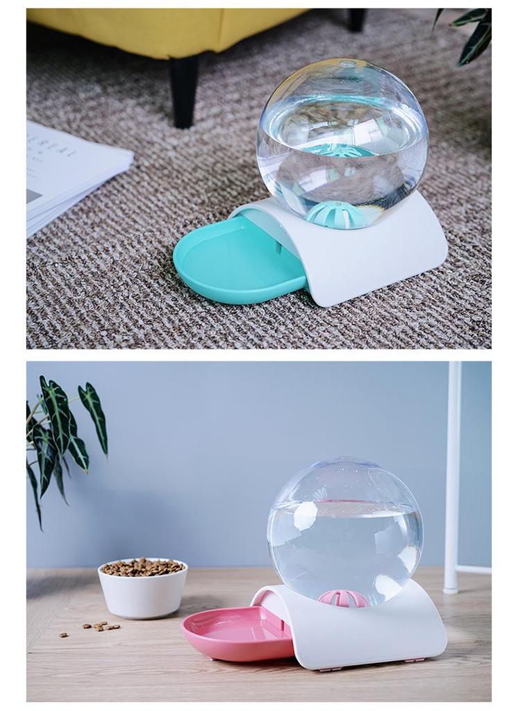 Bubble Pet Cat & Dog Automatic Drinking Fountain - No Plug-in, No Wet Mouth Design