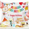 Kids' Birthday Backdrop Curtain - Party Poster Photo Props for a Festive Atmosphere