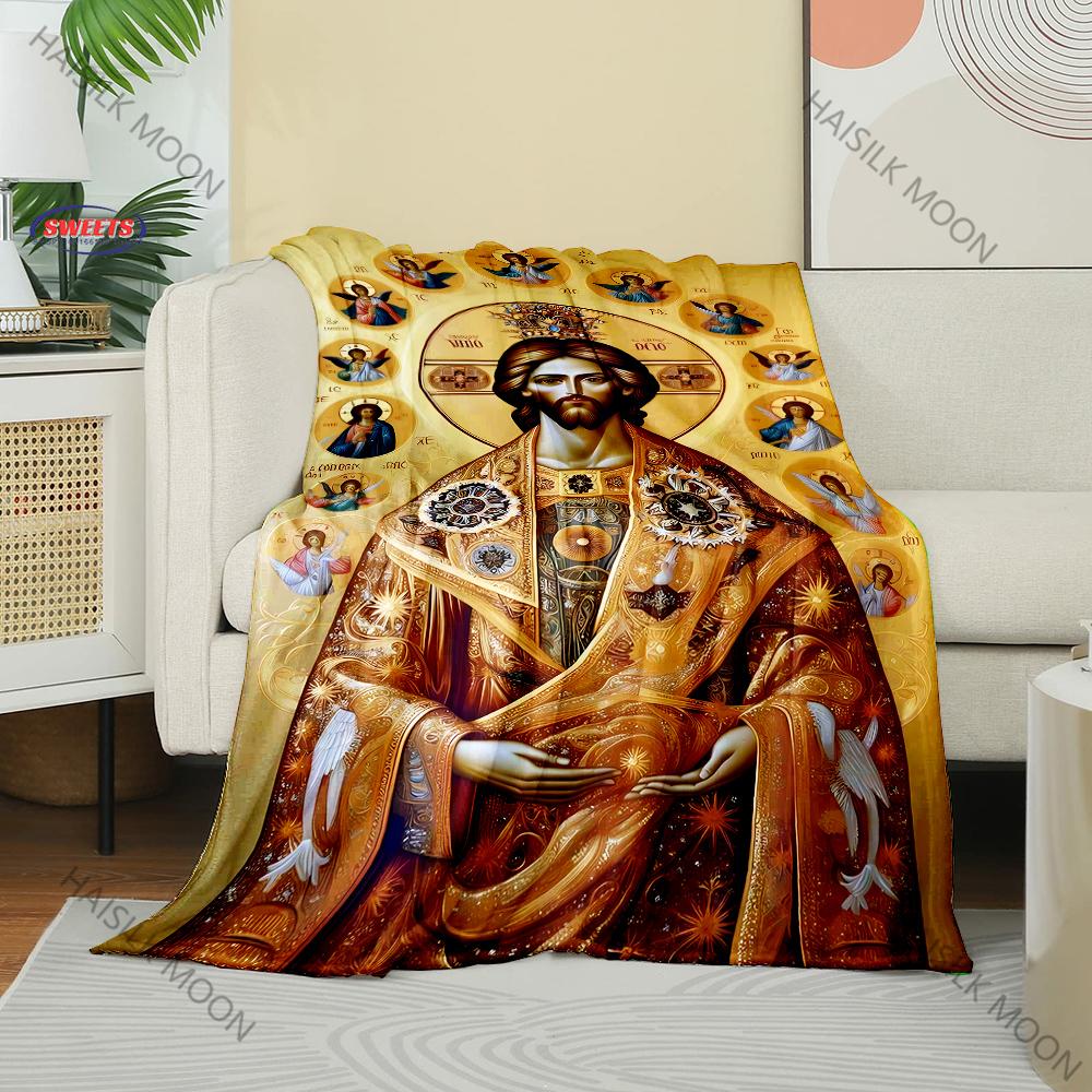 Multi-Size Jesus and The Twelve Apostles Throw Blanket - Warm Gifts for Women, Men, Girls, Super Soft Fluffy Next Day Shipping