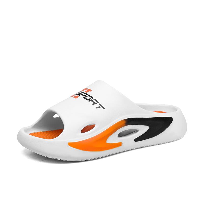 

Летние противоскользящие уличные сандалии, пляжная обувь, шлепанцы, домашние мужские тапочки, повседневная обувь 44/45 белый
