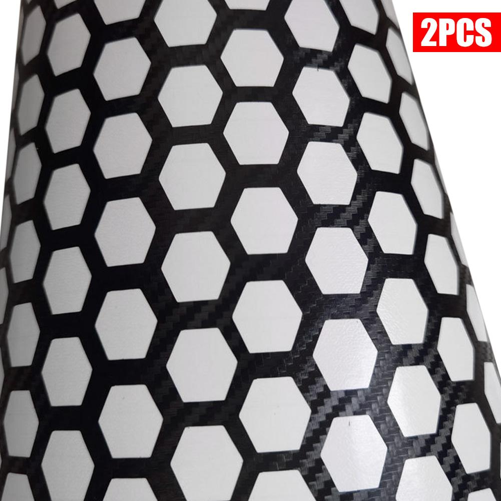 

2 шт. наклейка на задний фонарь автомобиля в виде сот, наклейки из ПВХ, украшение на задний фонарь из углеродного волокна, самоклеящиеся внешние аксессуары для автомобиля