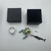 Mini Fiskehjul Halsband 1/2 st Premium Legering Herr Hänge Trendiga Hip Hop Smycken för Streetwear Festpresent