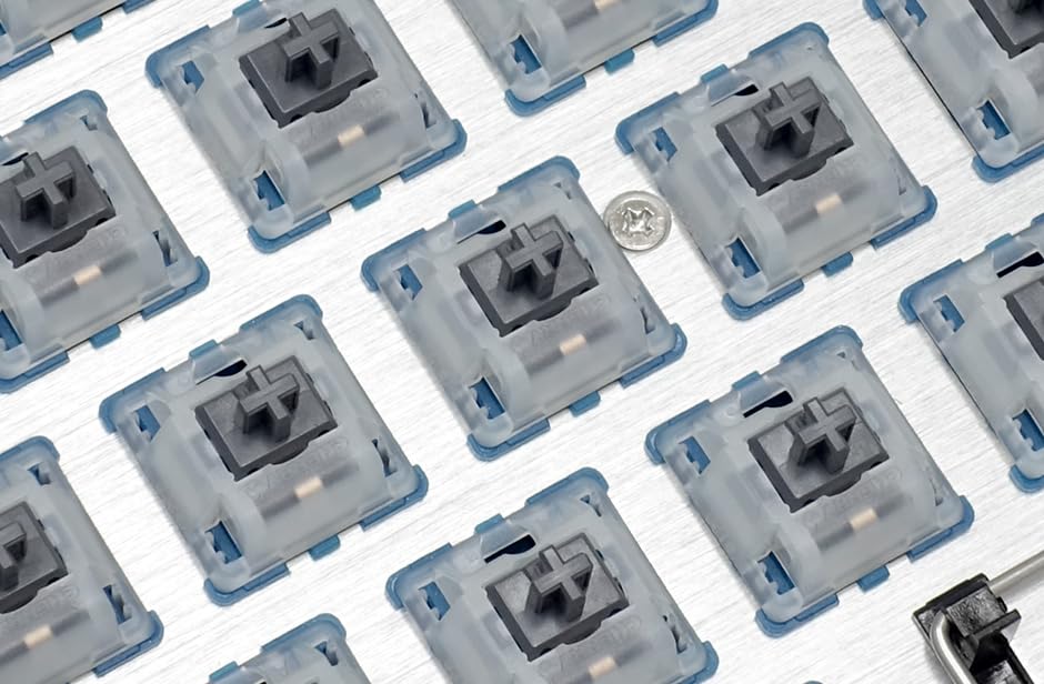 FILCO CHERRY MX2A RGB 5-Pin Switches with Northern Light Axis, 70-Pack, Clear Housing for RGB Keyboards, FKSW70CHMNL-RZ