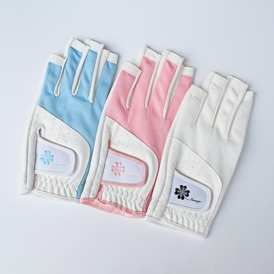 1 Pair Golf Gloves Anti-slip Silicone Sweat-absorbing Breathable Touch Screen Men Women Left Right Hand Outdoor Sports Gloves Golf Accessories
