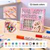 1/12 Stück 0,5 MM Farb-Nagelkunststifte Wasserdicht Schnelltrocknend Nagellackstift-Set Nagelkunst Zeichenstift DIY Nageldekorationswerkzeug
