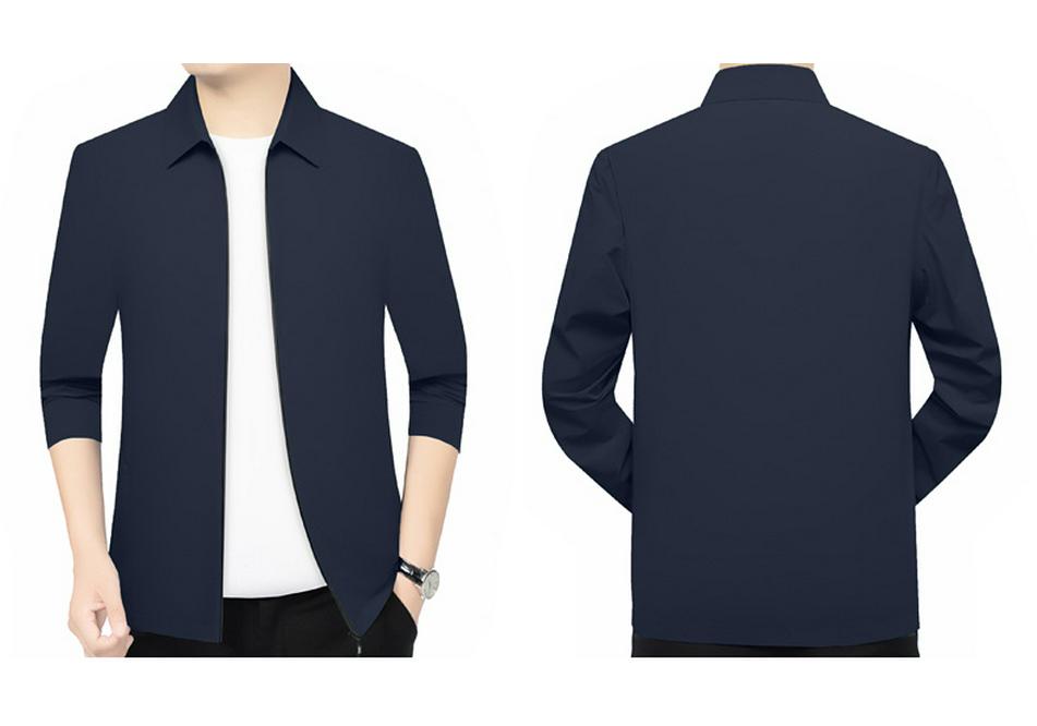 2026 Summer Men's Lapel Sun Protection Business Jacket - Middle-aged Administrative Style