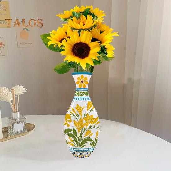 3D Puzzle Vase Adults DIY Floral Puzzle Vase 160 Pieces of Puzzle Vase Flower-Themed Art Puzzle Vase Gift for Housewarming Home Decoration