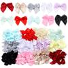 100pcs 2.5x2cm Polyester Satin Ribbon Bows Colorful Mini Bow Tie For DIY Home Party Handmade Clothing Sewing Headwear Decoration