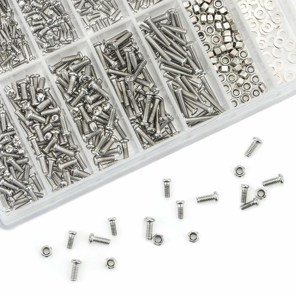 1000 Tiny Screws Nut Screwdriver Watch Eyeglass Glasses Repair Tool Set Kit