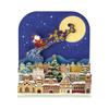 Sanrio Christmas Message Card Santa Sled Night Sky JX 46-5 241717