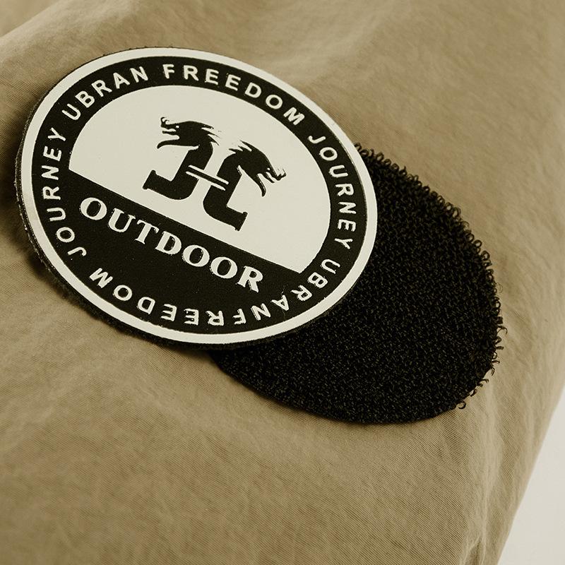 Men's Waterproof Jacket Casual Midlife Fleece Jacket  Autumn Winter Fleece Warm multi-pocket Cargo Coats Hooded Overcoats