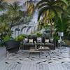 Mural Wallpaper 3d Stereo Waterfall Tropical Rainforest Landscape Fresco Living Room Sofa Bedroom Wall Mural