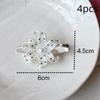 2/4Pcs Elegent Lily Hair Clips With Star Print Harajuku Vintage Ins Trendy Flower Shape Hairpin Aesthetic Hair Accessories Girls