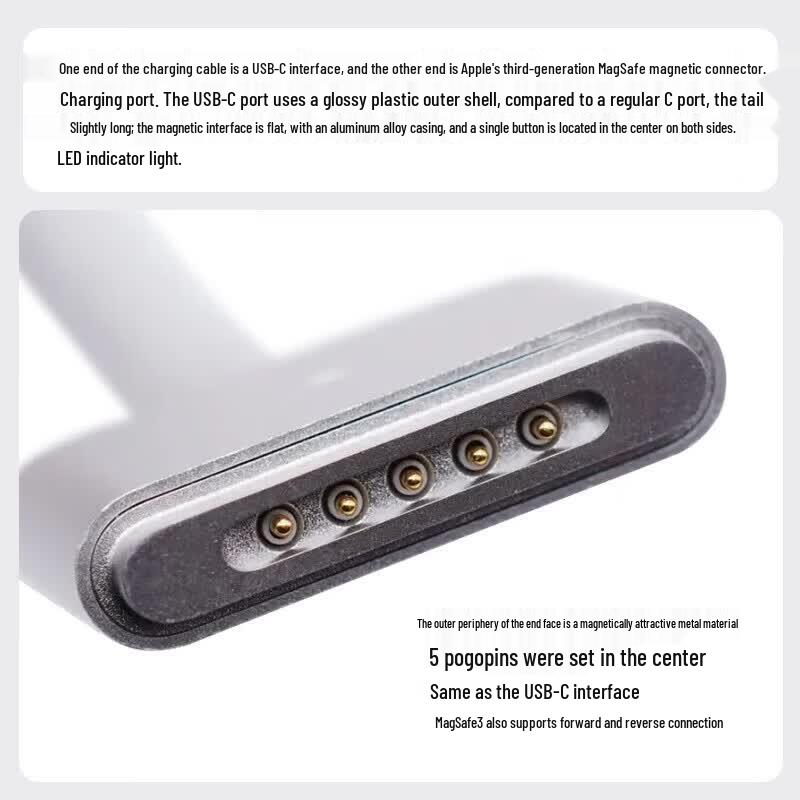 mryc USB-C zu MagSafe 3 Ladekabel für MacBook Pro A2442/A2681