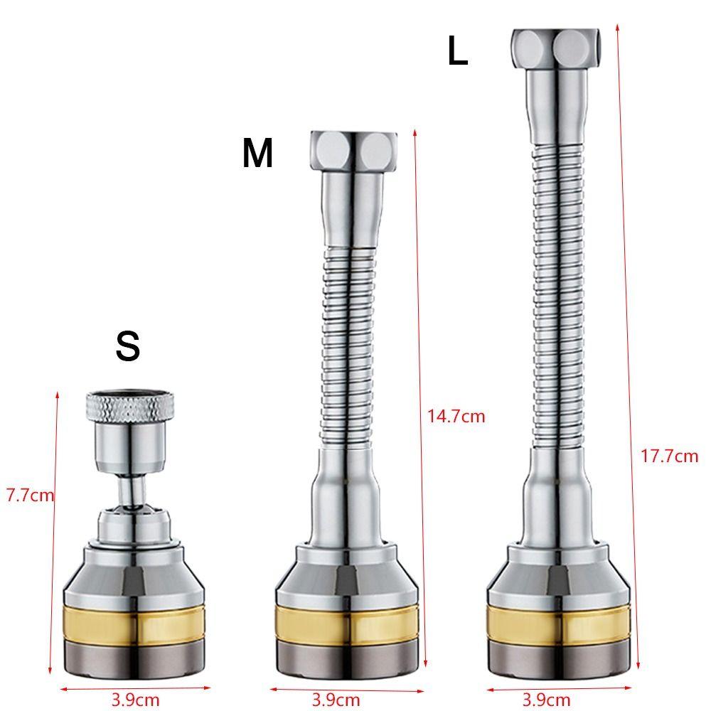 360° Rotatable Faucet Nozzle Water Saving Anti-splash Water Tap Bubbler 3 Mode Adjustable Water Outlet Taps