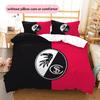 SC Freiburg Pattern Bedding Quilt Set  Home Decoration  Gift (1 * Duvet Cover + 2 * Pillowcase  Without Core).xwn