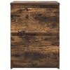 TV Stand Smoked Oak Finish 40 X 35 X 54 Cm Engineered Wood