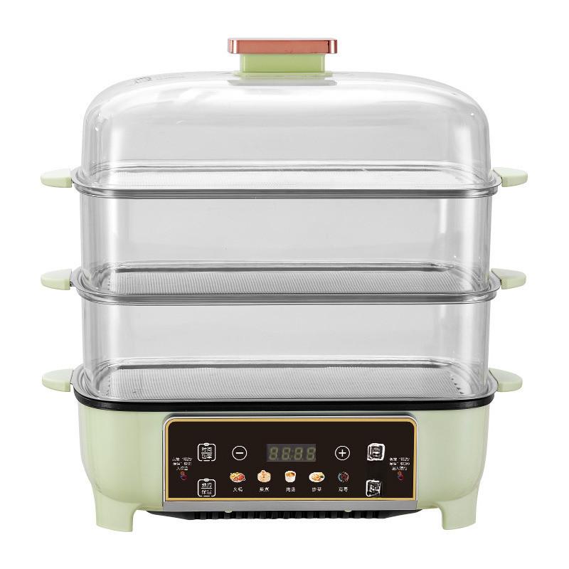 Large Capacity Household Breakfast Automatic Power Off Steaming Box Steam Pot Multi functional Electric Steamer Four Layer