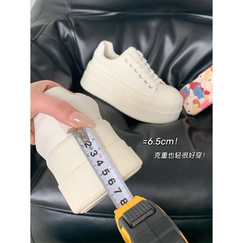 Velcro Heightening Little White Shoes Women's 2 Summer New Platform Bread Big Head Shoes Versatile Casual Board Shoes